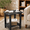 Black, variant on Ayaya Set of 2 Solid Wood 2-Tier Side Table, Vintage Indoor End Table for Living Room Bedroom Home Office, Black