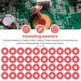 thumbnail image 5 of SODIAL(R) 100PCS Red Motherboard Screw Insulating Fiber Washers, 5 of 5