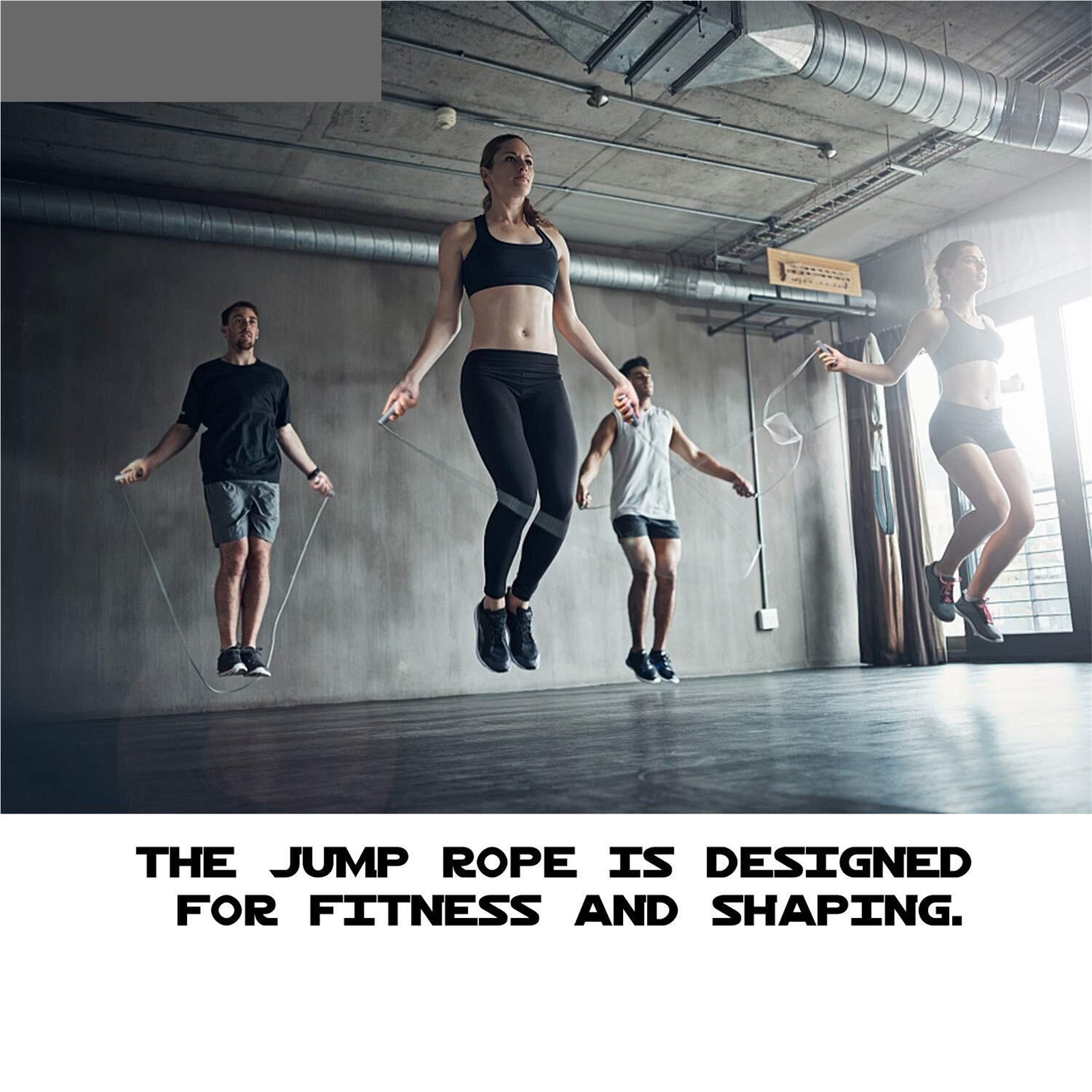 WEIKE Weight-bearing and thick professional skipping rope, adjustable length & silicone comfortable grip