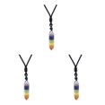 thumbnail image 4 of Youkk Clear Quartz Crystal Necklace Handmade Jewelry For Spiritual Growth Gift Choice MASTER STONE Colorful Crystal 3Set, 4 of 6