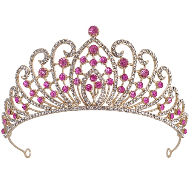 MasteelfCA Wedding Bride Crown Bridal Rhinestone Crown Birthday Party Tiara Wedding Hair Accessory