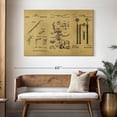 thumbnail image 3 of Elephant Stock Dental Clinic Tools Wall Art - Horizontal Canvas Wall Art - Living Room Wall Decor - Patent Canvas - Black And Green Decor - 48" x 32", 3 of 8
