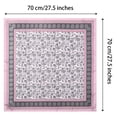 thumbnail image 3 of Square Silk Head Scarf of 4pcs Women 27” Satin Bandana Sleeping Wraps Lightweight Headscarf Boho Headwear, 3 of 9