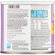 (4 pack) Earths Best Organic Sensitivity Powder Baby Formula with Iron DHA & ARA, 21 oz Canister