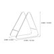 thumbnail image 2 of unbranded 2Ud Posavasos Metálico En Triangular Para De Espacio En Hogar, 2 of 8
