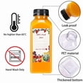 thumbnail image 2 of 80Pcs 12oz Empty Plastic Juice Bottles with Caps,Reusable Water Bottles, Clear Containers with Black Tamper Evident Lids, 2 of 6