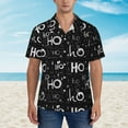 thumbnail image 4 of Lsque Ho-Ho-Ho 2 pattern Hawaiian Shirt for Men, Unisex Summer Beach Casual Short Sleeve Button Down Shirts-3X-Large, 4 of 9