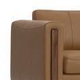 thumbnail image 3 of Simpli Home Richard Modern, Contemporary 62 inch Wide Sofa in Butternut Brown Genuine Leather, 3 of 14