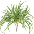 thumbnail image 1 of czcpp-2 Packs Artificial Spider Plant Large 23.6In Fake Greenery Plants UV Resistant Outside Faux Plants Bushes for Indoor Table Outdoor Planter Decor (2), 1 of 4