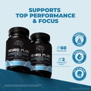 (3 Pack) Neuro Plus Brain and Focus Capsules – Premium NeuroPlus Brain Formula for Memory, Focus, and Cognitive Support, Neuro+ Pills for Mental Clarity and Concentration, Reviews (180 Capsules)