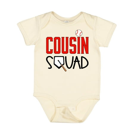 

Inktastic Cousin Squad Baseball and Bat Gift Baby Boy or Baby Girl Bodysuit