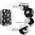 thumbnail image 5 of Blue Coastal Christmas Shower Curtains for Bathroom Waterproof Fabric Bath Curtains Decor Bath Tub Curtain Xmas Balls Starfish Black Decorative Shower Curtain Sets with 12 Hooks, 72x72 Inch, 5 of 6