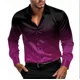 thumbnail image 1 of Camisa de hombre con solapa estampada en 3D, camisa de manga larga, camisa de diseño cómoda e informal para negocios de primavera/verano, 1 of 6