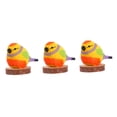 thumbnail image 4 of OUNONA Masteelf 3pcs Nordic Style Wooden Bird Figurine Small Statue Craft Carving Adornment, 4 of 8