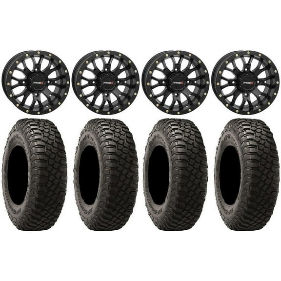System 3 ST-3 Black 14" Wheels 32" BFG KM3 Tires Polaris RZR XP 1000 / PRO XP / Ranger XP 900/1000