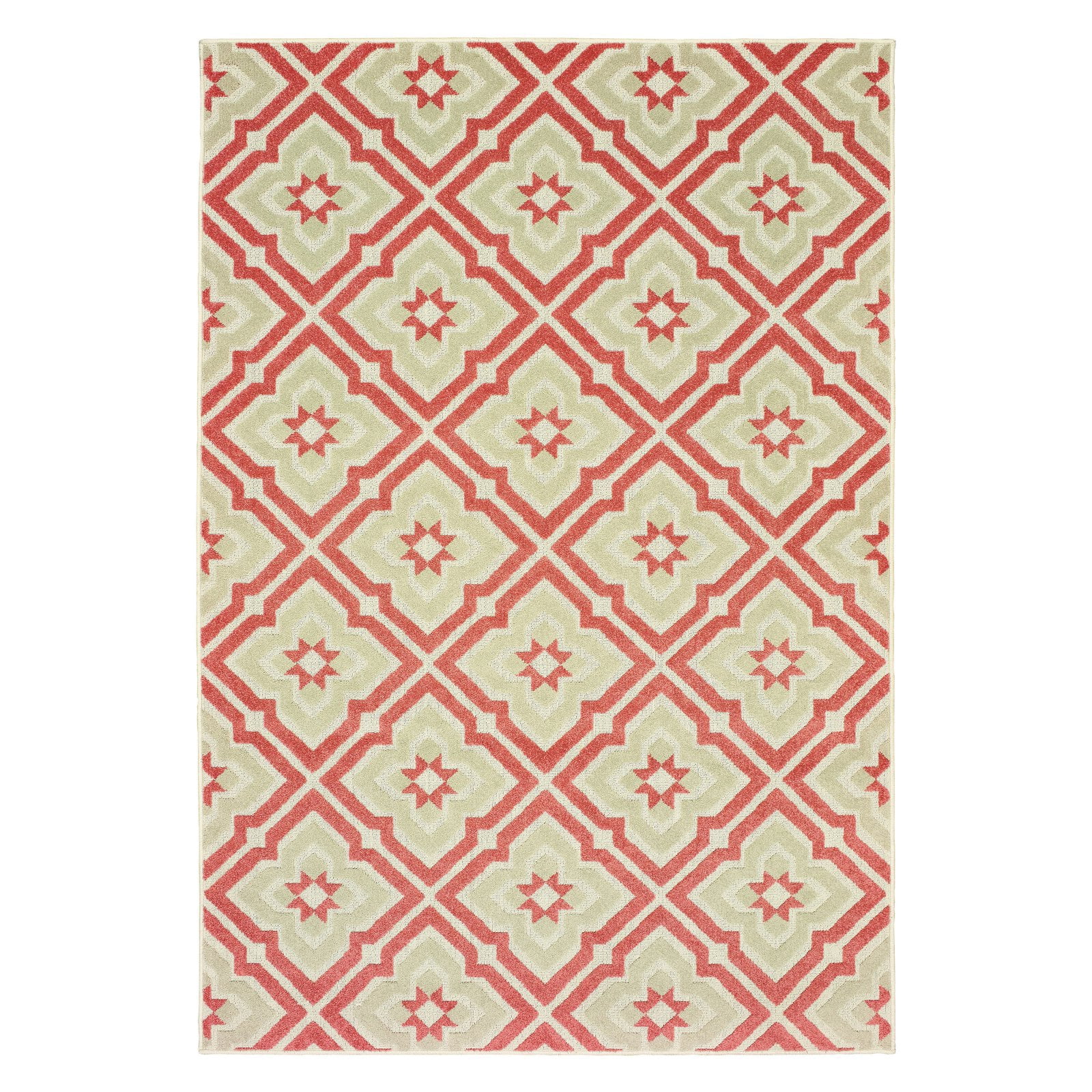 Avalon Home Bateau Trellis Indoor/Outdoor Mixed Pile Area Rug