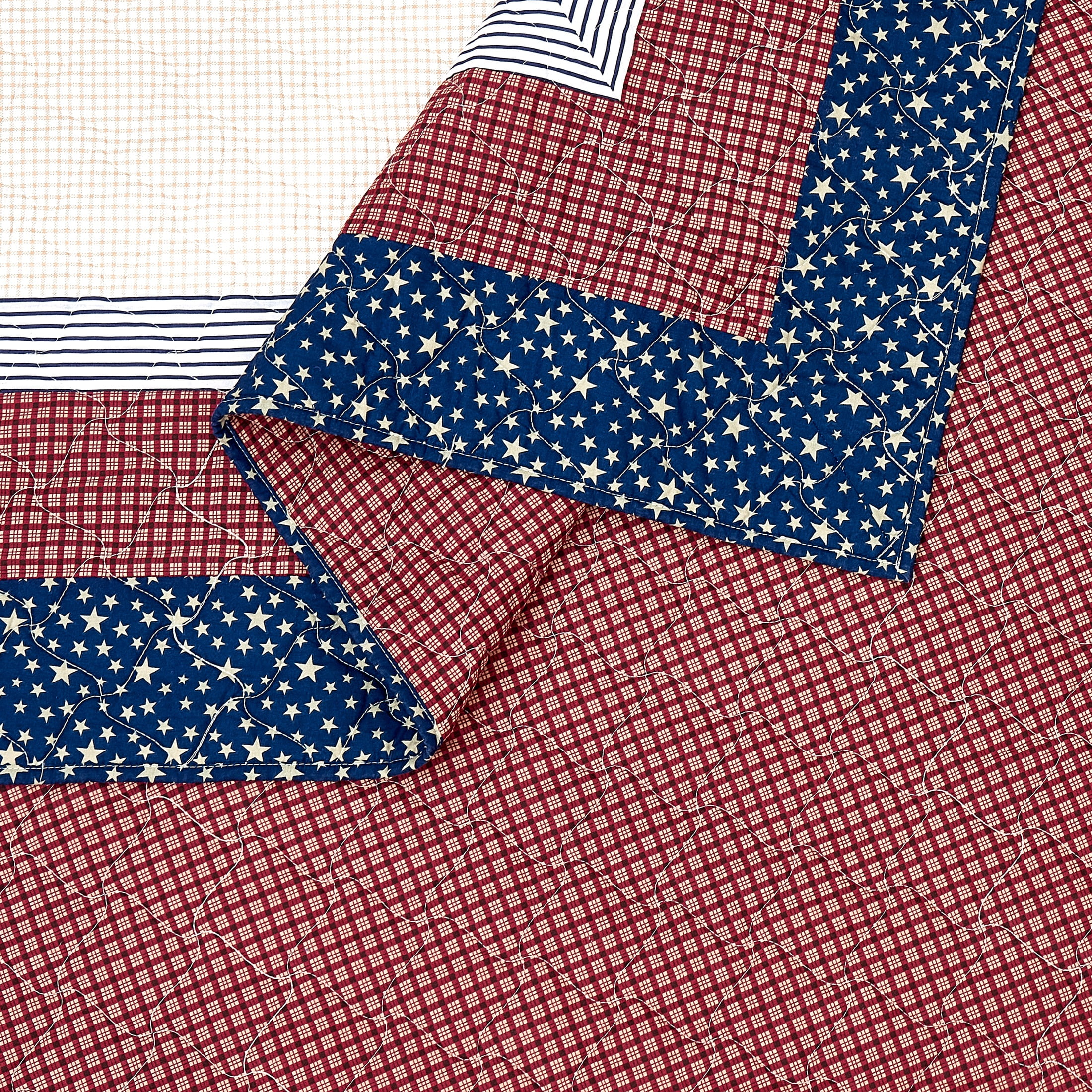 Modern Heirloom Texas Lonestar 3-Piece Quilt Set, Blue, Full/Queen
