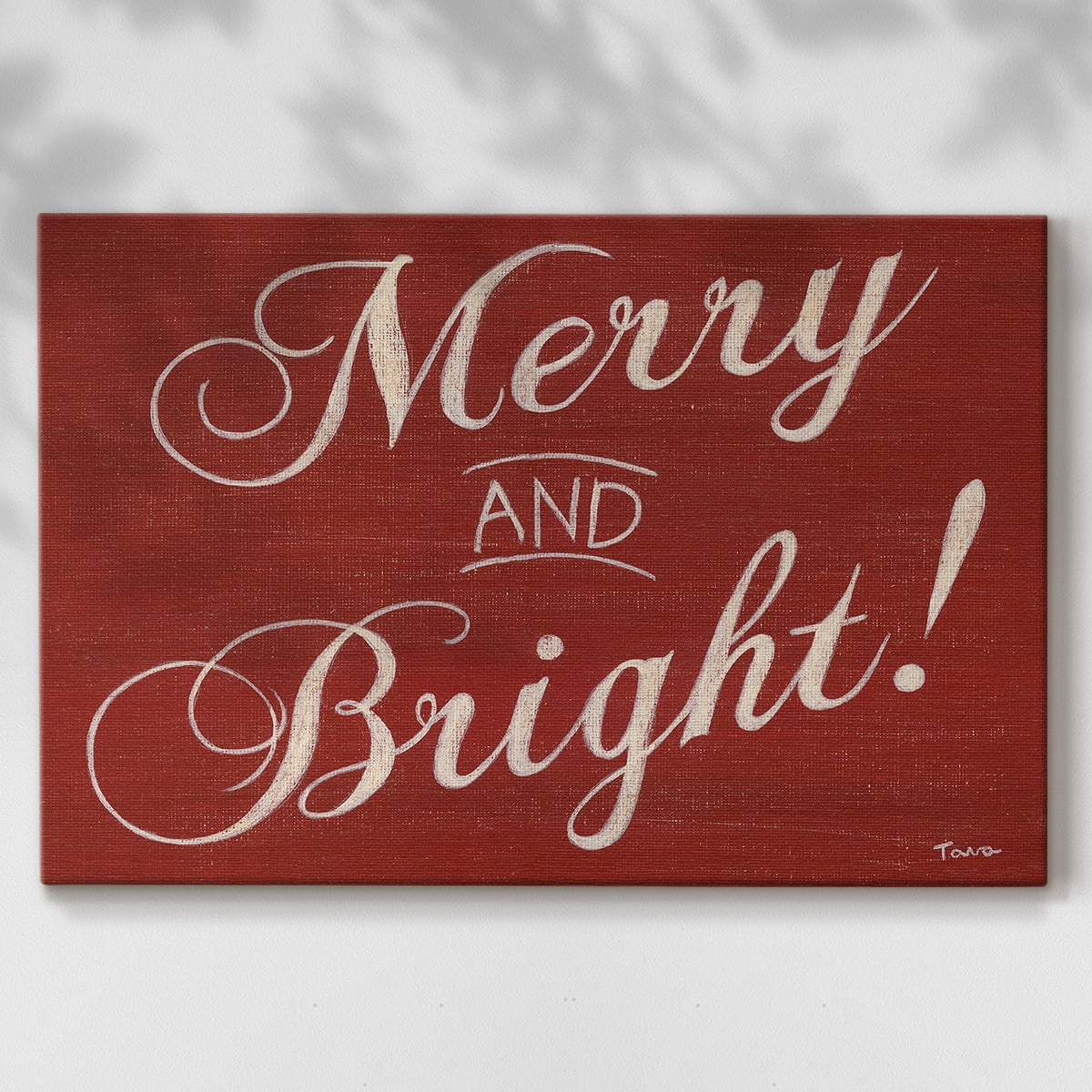 Red Merry and Bright- Gallery Wrapped Canvas