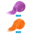 thumbnail image 3 of Uxcell Plush Faux Fur Fabric Precut Strips, 59" x 2" Fluffy Faux Fur Ribbon, Purple,Orange 2Pack, 3 of 6