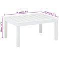 thumbnail image 4 of vidaXL Garden Table White 78x55x38 cm Plastic, 4 of 4