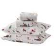 thumbnail image 3 of Velvet Plush Fleece Printed Sheet Set, King, 4 Pieces, 3 of 5