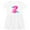 White with Speckles, variant on Inktastic Dinosaur Party-second Birthday Girls Toddler Dress