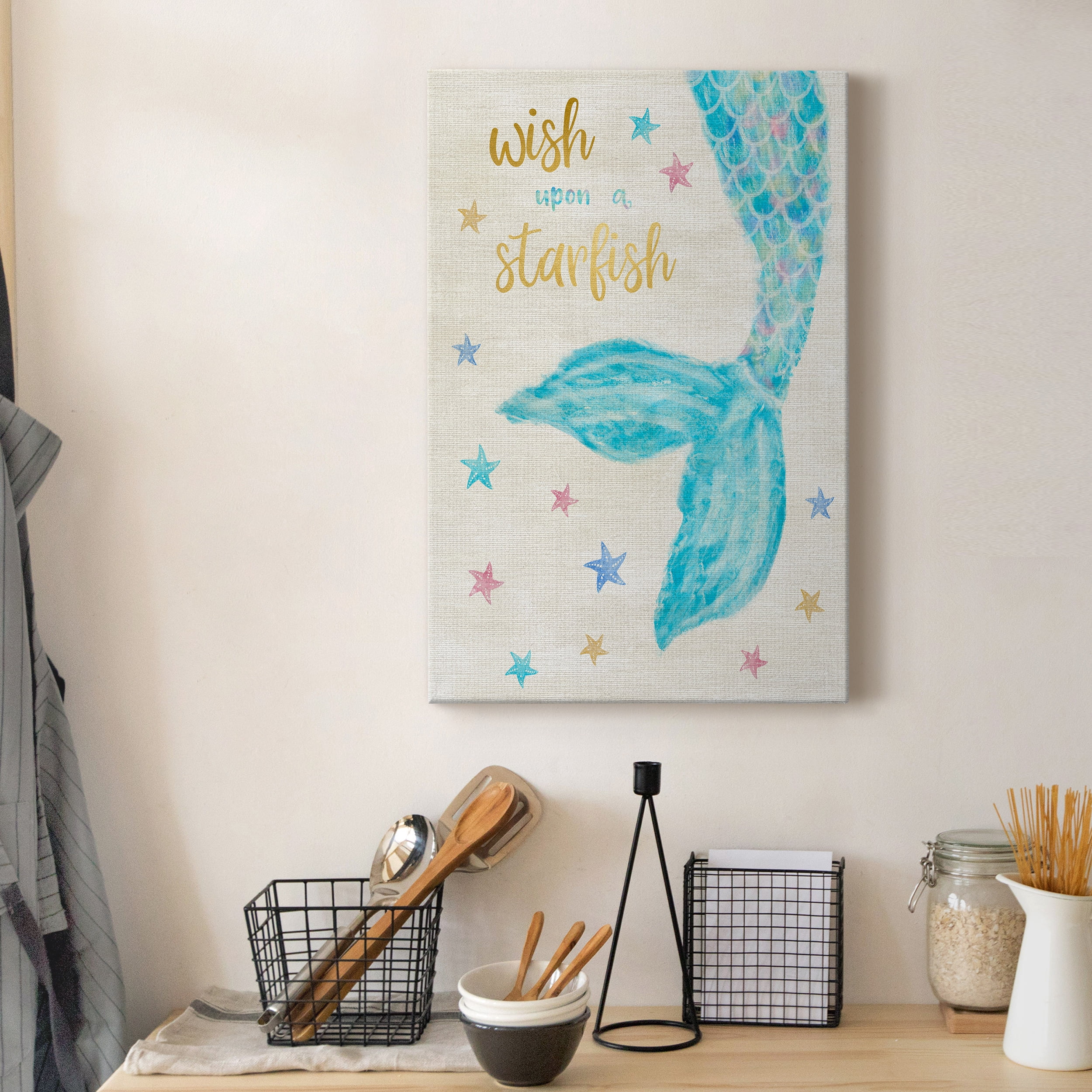 Mermaid Wish Premium Gallery Wrapped Canvas - Ready to Hang - 24 x 36