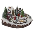 thumbnail image 3 of Northlight 11" Lighted and Animated Christmas Village with a Moving Christmas Tree, 3 of 5