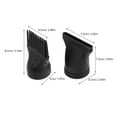 thumbnail image 3 of Miangastore 2pcs Salon Hair Dryer Nozzle Attachment Universal Styling Hair Nozzle With Flat And Comb Design Plastic Easy Installation Suitable For Hairdressing, 3 of 9