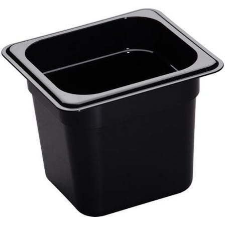 

Cambro - 66HP110 - 1/6 Size 6 in Deep Black H-Pan™ Food Pan