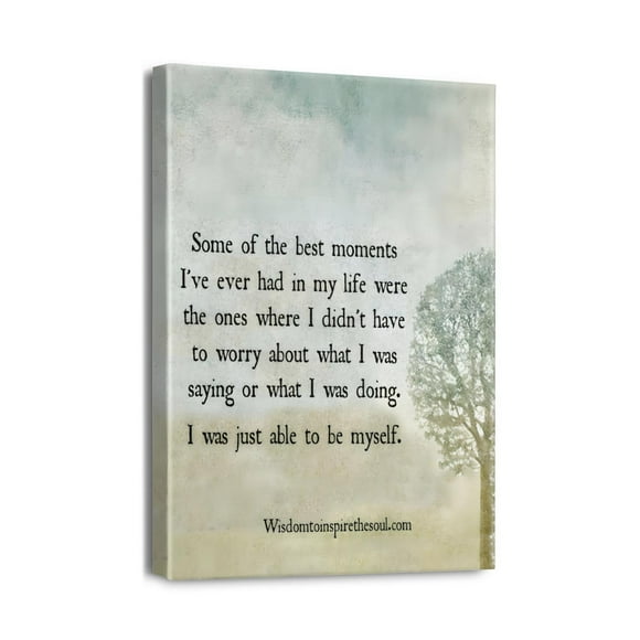 Motivational Quote-Natural Landscape (2) Wall Art Bathroom Pictures Wall Decor Canvas Painting Prints Artwork for Bathroom Office Bedroom 12"x16"