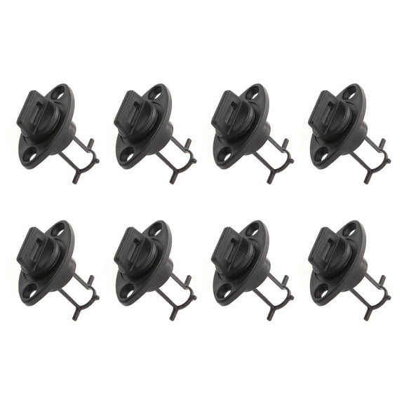 8 Pcs Marine Drain Plug Boat Drain Plug Kit Kayak Dinghy Bungs Black