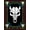 Black White, Pattern 3, variant on ODIKA Beast Graphic Bold Gothic Streetwear Border Dorm Guys Men Skull Flowing Dynamic Pet Friendly & Kids Safe Play for Playroom, Bedroom, Reading Nook