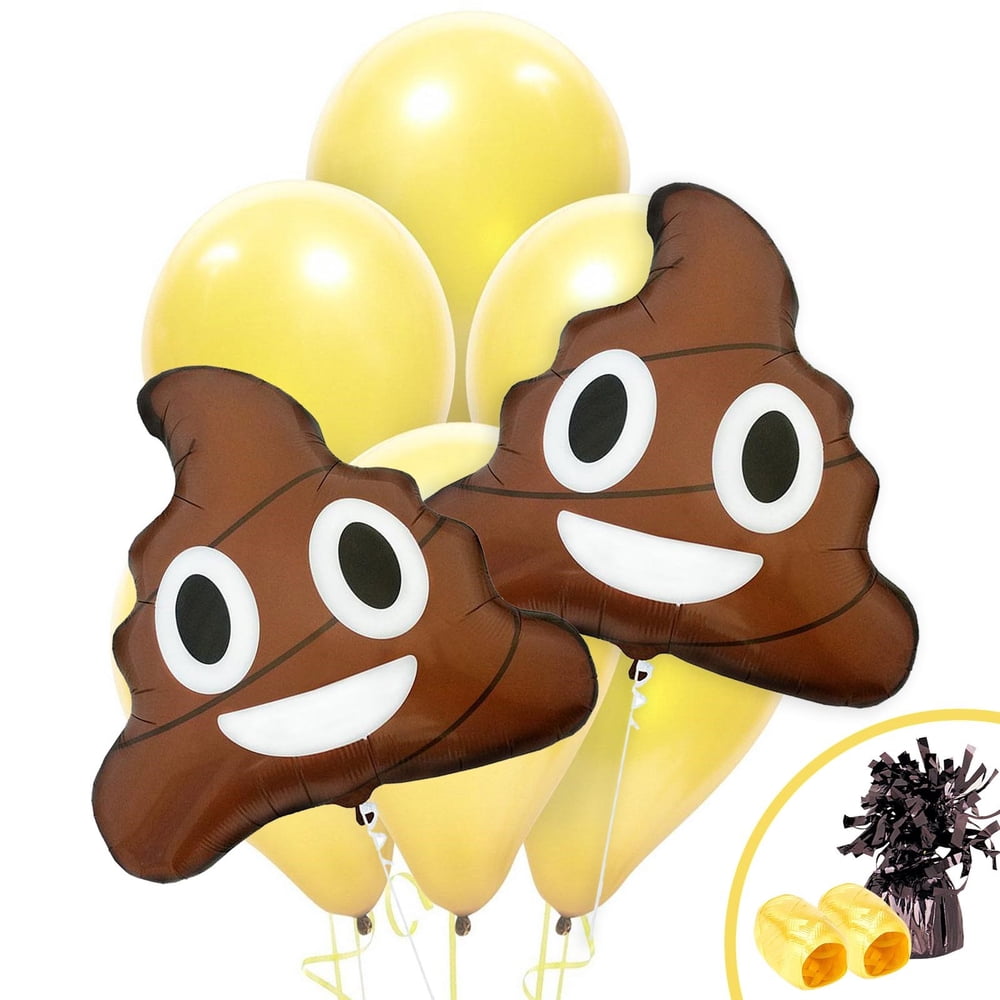 Emoji Poop Jumbo Balloon Kit