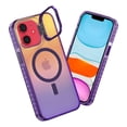 thumbnail image 2 of Funda Case Carcasa Tornasol Color Morado Con Soporte Premium Para iPhone 11 Compatible Con Magsafe, 2 of 7