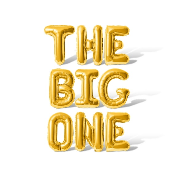 Letter Balloons - THE BIG ONE 16" Inch Alphabet Letters Foil Mylar Balloon Birthday Party Banner (Gold)