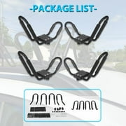 Kojem J-Bar 2 Pairs Universal Kayak Roof Rack Canoe Boat Surf Ski Top Mount Carrier Rack SUV Van Car Crossbar