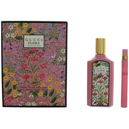 Gucci Flora Gorgeous Gardenia 2pcs Gift Set For Women 100ml Eau De Parfum Spray + 10ml Eau De Parfum Spray