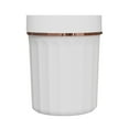 thumbnail image 2 of Hovmgk Open Garbage Bin for Office & Home, No Lid Design, Narrow Space-Saving Plastic Trash Can with Pressure Ring for Kitchen, Living Room & Bathroom, Simple and Practical, White, 2 of 6