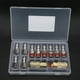 thumbnail image 2 of Acopladores de aire de latón, Kit de enchufes industriales de acero, accesorios neumáticos NPT macho/hembra de 1/4 pulgadas, 12 Uds., 2 of 8