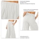 thumbnail image 5 of Pantalones de pierna ancha para mujer, elásticos, de cintura alta, holgados, de Color puro, informales, con bolsillos, para primavera y verano, 5 of 6