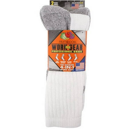 Men's Work Gear Pro Crew Socks 2-Pack - Walmart.com