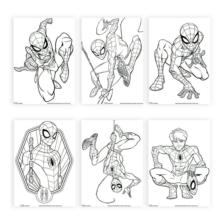 Spiderman Plastic Easter Egg Activity Set, Includes Coloring Sheets,  Stickers, Markers, Crayons 