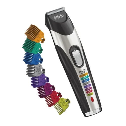 WAHL Color Pro Cord Cordless Rechargeable Beard Trimmer 8 Combs 9891