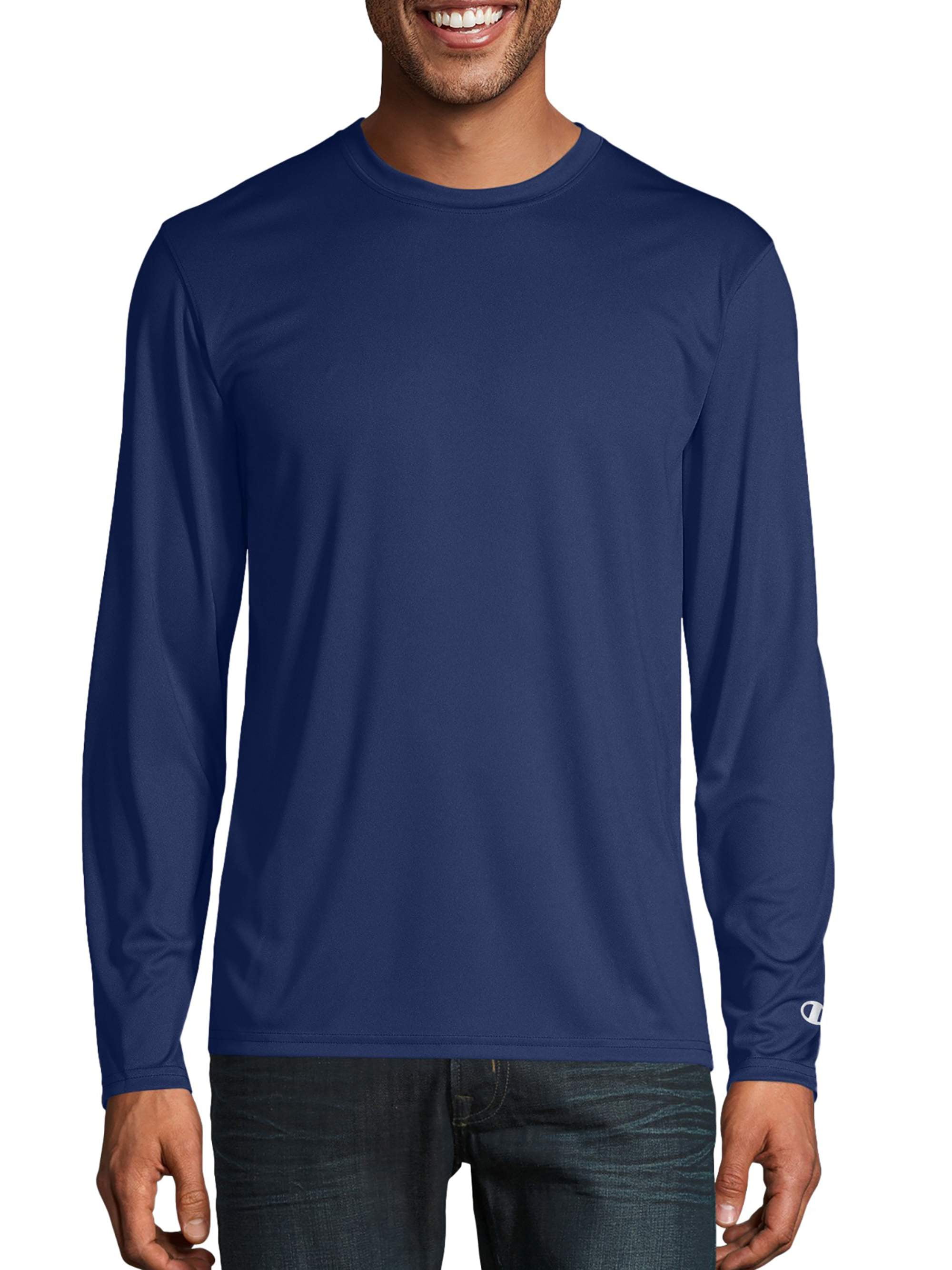 Belofte knal pijn Champion Men's Long Sleeve Performance T-Shirt, up to Size 3XL - Walmart.com
