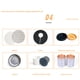 thumbnail image 4 of Toystoory Tarro de aluminio para velas, portátil, recargable, de repuesto, 50ml, sellado, brillante, suave, para el hogar, para viajar, lata de Rosado, 4 of 6