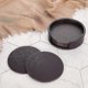 thumbnail image 4 of Drink Coaster With Stand, Set Of 6 Pu Leather Drink Coaster, 4 of 5
