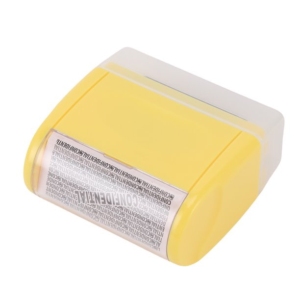 Rodillo De Tinta Protector De Identificación Antirrobo, Protección De Privacidad, Sello De Rodillo De Prevención De Robo De Identidad Con 3 Recargas Para Documentos De Facturas