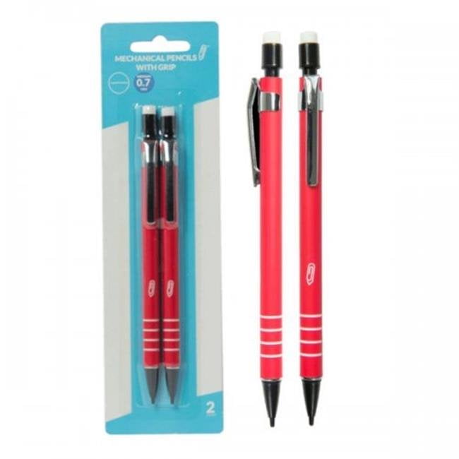 Bulk Buys KL23016 0.7 mm Mechanical Pencils with Grip Pack of 2