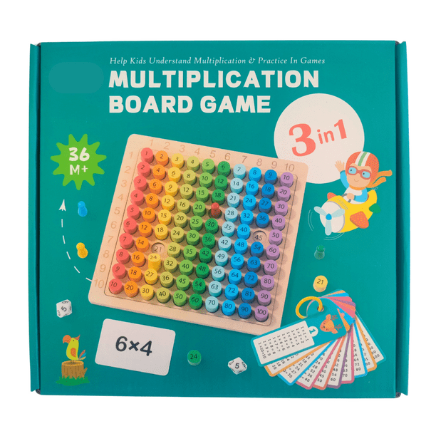 Juego de mesa Distribuidora A$C Tablero didáctico multiplicación aprender  matemáticas en